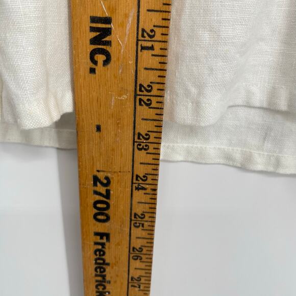 Norton Shirt Jacket Women’s Small Linen Button Up Coastal Grandma Oversized - Picture 6 of 7